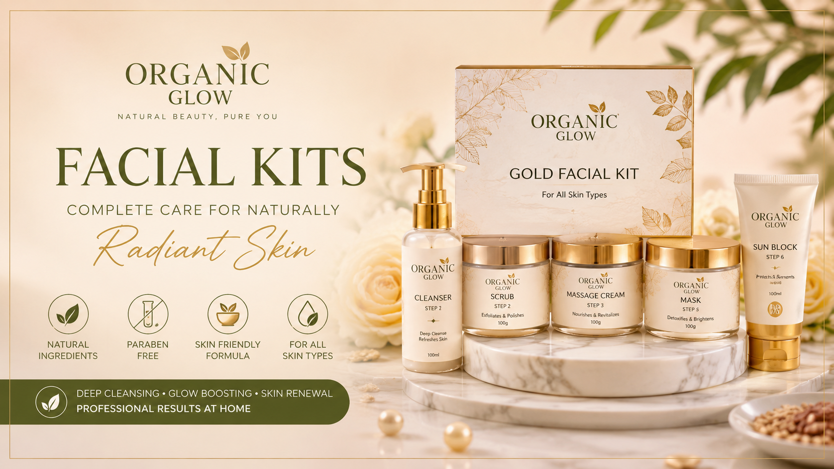 Organic Glow Facial Kits